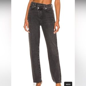 Agolde Criss Cross Straight Jeans